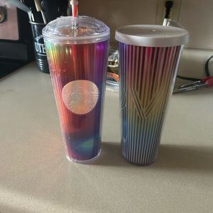 EUC. Starbucks Pride tumblers. Hard to find.